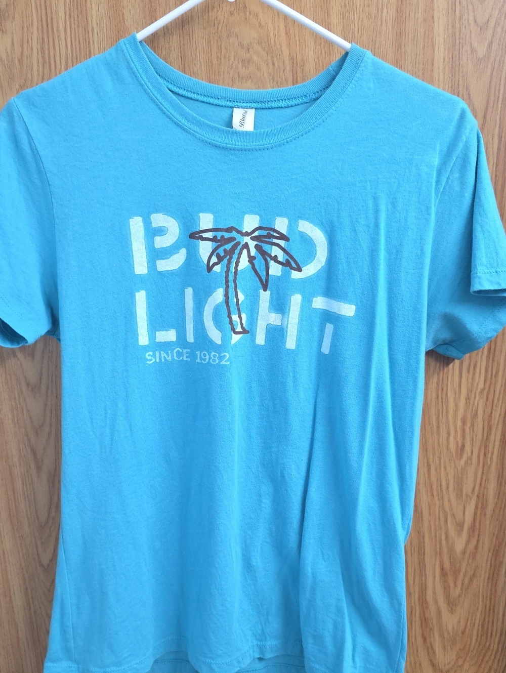 Bud Light Blue Palm Graphic Tee -